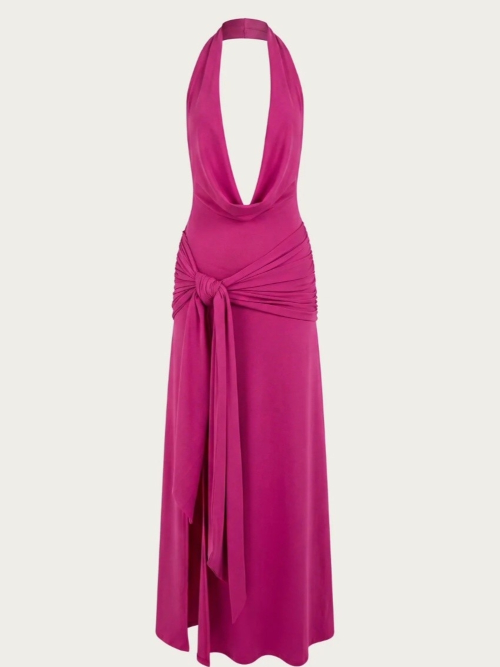 Peppermayo Fuchsia Rowan Ray Cowl Maxi Dress